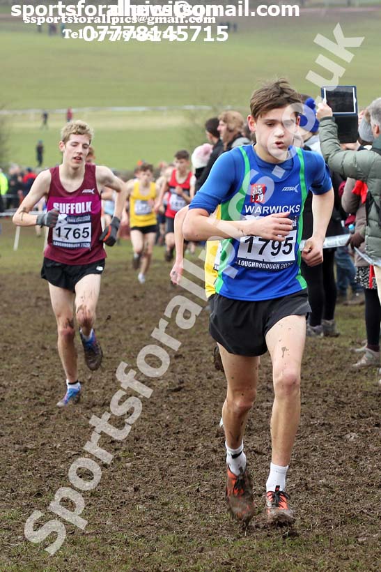 Boys under-15s, 2020 British Athletics Inter Counties Cross Country Champs., Prestwold Hall, Loughborough. Photo: David T. Hewitson/Sports for All Pics